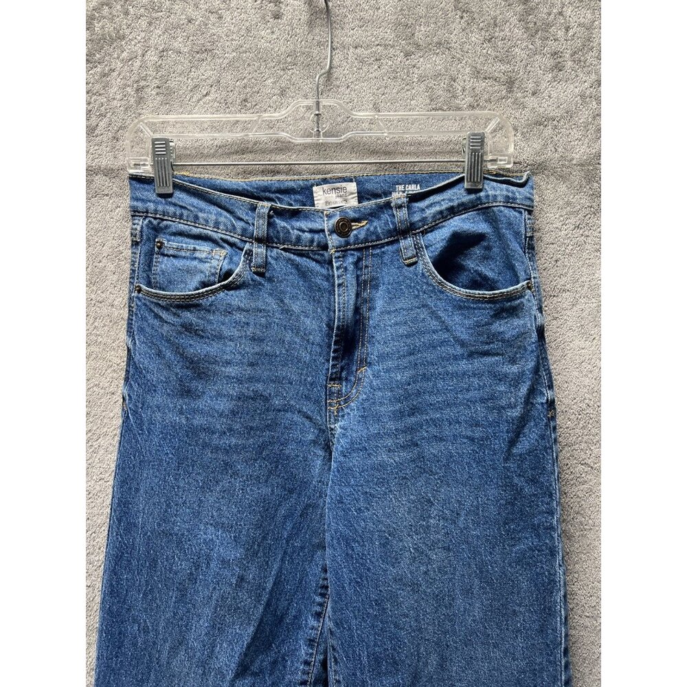 Kensie Jeans Women’s 4 27 The Carla High Rise Wide Leg Denim Blue Wash  Retro - Picture 2 of 4